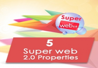 5 high pr web 20 properties manually