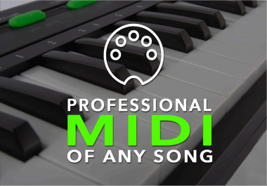 Professional MIDI of any song