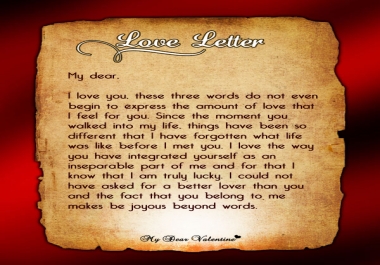 Write A Romantic Love Letter