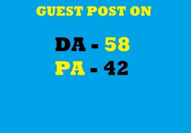 Guest post on DA 58 site