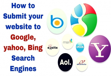 Submit your website on top 105 serch engine manully