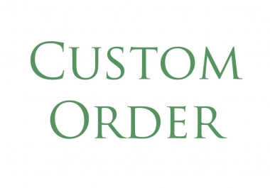 Custom Order for web development and SEM