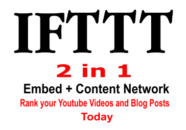 Create A Single IFTTT Network For Both Youtube And Blog
