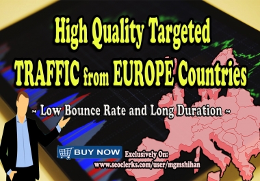 Europe Country Targeted TRAFFIC from Social Media Sources