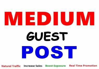 MEDIUM CHEAP GUEST Posting - Business Product Or Website CHEAP Exposure Limited Tifer