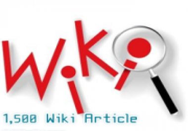 1,500 wiki article each article have 3 backlinks.