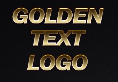 5 3D Golden Text Logo Bumper Offer