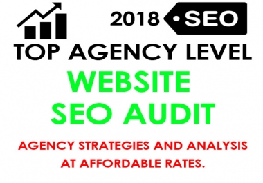 Top Tier Agency Level SEO Audit and website analysis 45+ criteria