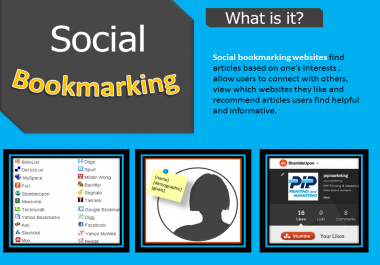 Manually Submit your site 25 High Authority & High PR Social Bookmarking