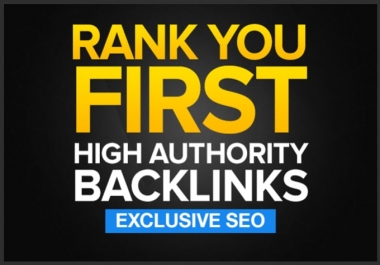 Rank You First In Google With Exclusive Backlinks