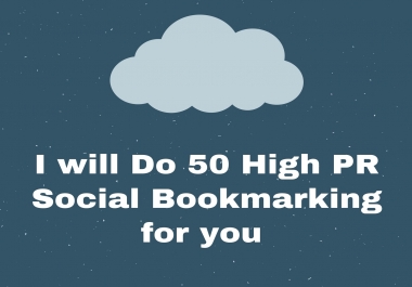 50 High PR Bookmarking For You