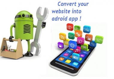 Convert your website into Android APP. Download it as file or by QR code