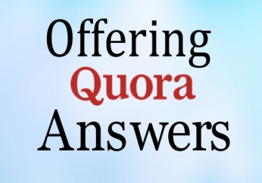 Offer targeted and organic Traffic by 10 quora answer posting