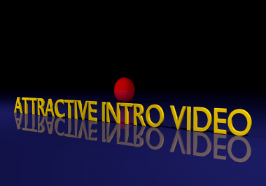 Make professional 3D intro video for your video project
