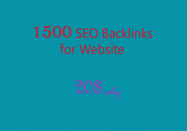 Create Perfect 1500 SEO Backlinks, To Website