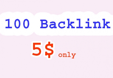 100 backlinks for your website manually