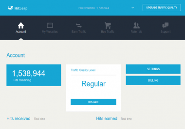 Add 150k hits for your account