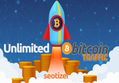 Unlimited BITCOIN Targeted Human VISITOR on Website for 30 Days