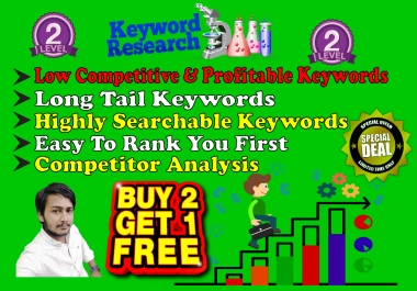 Research & provide 20 profitable & rankable keywords in 24 hours