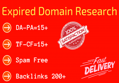 research high metrics expired domain