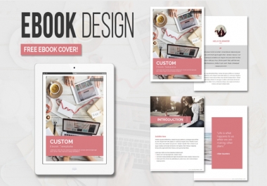 Design E-Books And it's Cover For you