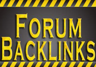 Manually Create 10 Do-Follow Forum Post Back links Relative to Site Niche