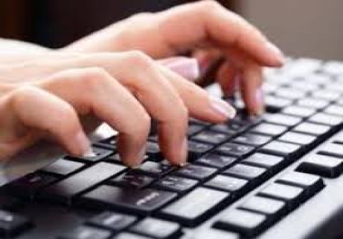 Data entry and copy typing