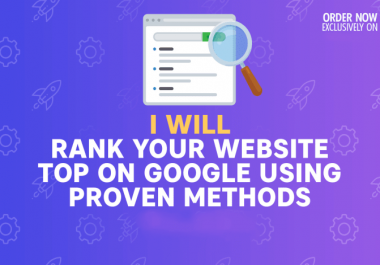 Make your website top ten in google with 100 Back-link