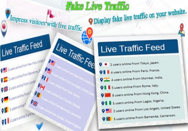 Fake Live Traffic Feed