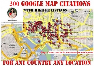 300 Google Map Citations With High DA PA Citation local Aaa SEO Listing