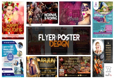 Design Professional Flyer,  Poster,  Leaflet or Brochure Design