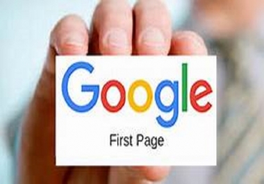OFFER guaranteed google 1st page ranking