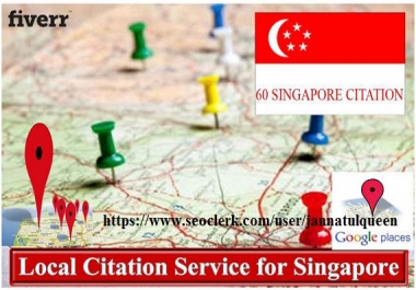 Create 40 Live Local Citation For Singapore