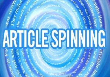 I wilI spin your 5&times 500 words article into unique form