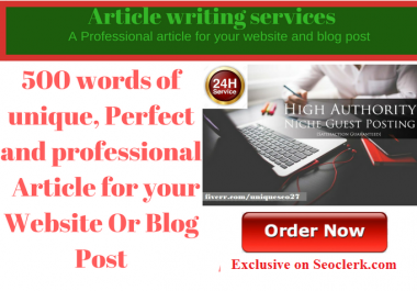 Write 500 word of professional article,  Website And Blog Posts That Exceed Expectations
