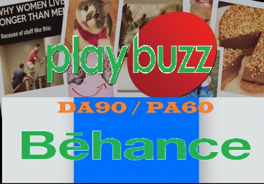 Write and Publish Guest Post on Behance and Playbuzz DA90 manually