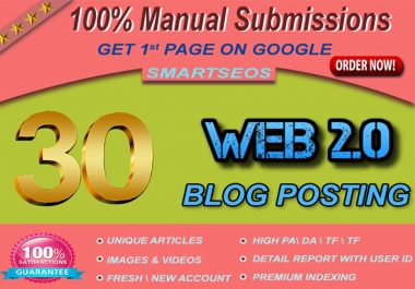 we Manually Create 30 Web 20 Page PR 9 To 5 With Images And Videos