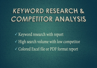 do in Depth keyword research and competitor research to rank your website