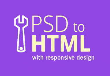 convert you PSD to HTML responsive on all devices