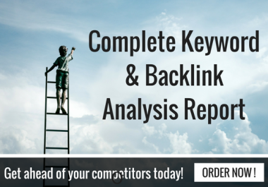 Competitive Keyword Research And Backlink Analysis
