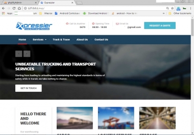 Courier Tracking Website based on wordpress