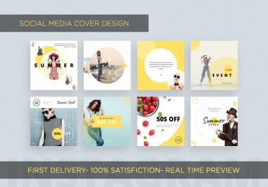 Design Amazing Social Media Cover Within 12 Hours