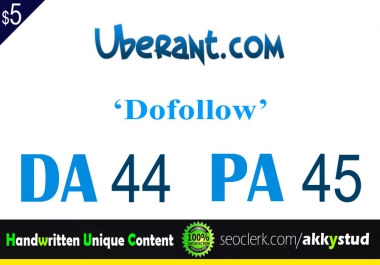 I will publish UNIQUE guest post on 