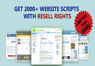 2000+ Ready Php Websites scripts with Resell rights