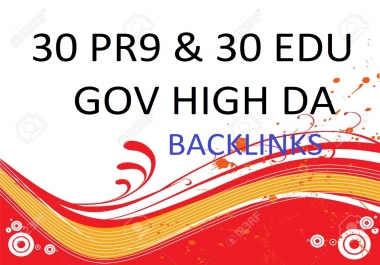 30 PR9 and 30 EDU GOV High DA Backlinks to Rank your site