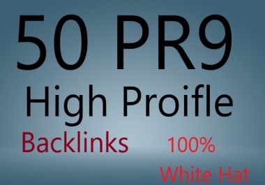 50 PR9 High DA/PR Profile Backlinks for ranking up your website