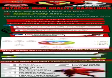 Push your site Google 1st Page,  through Our incredible 380+ High Authority Seo backlinks. for 17