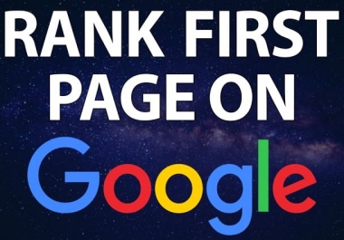 Rank Your Website First Page Of Google Guarantee