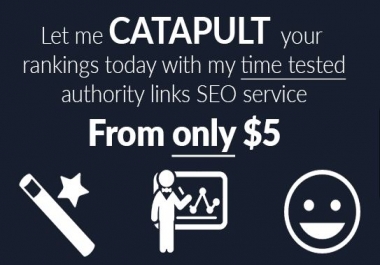 10+ links from some of the worlds biggest Page Rank Authority websites.