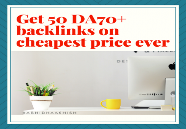 Get 50 DA70+ High quality backlinks at cheapest price than your imagination in SEOCLERK